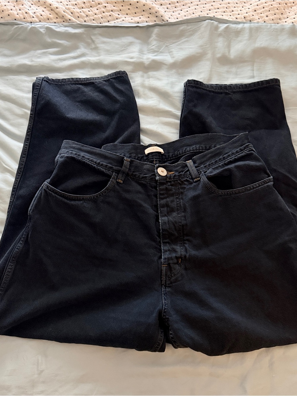 Jesse Kamm Cali Wides - Black Japanese Denim